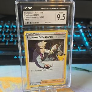 Pokemon Professor's Research Trainer Card - Yellow Border